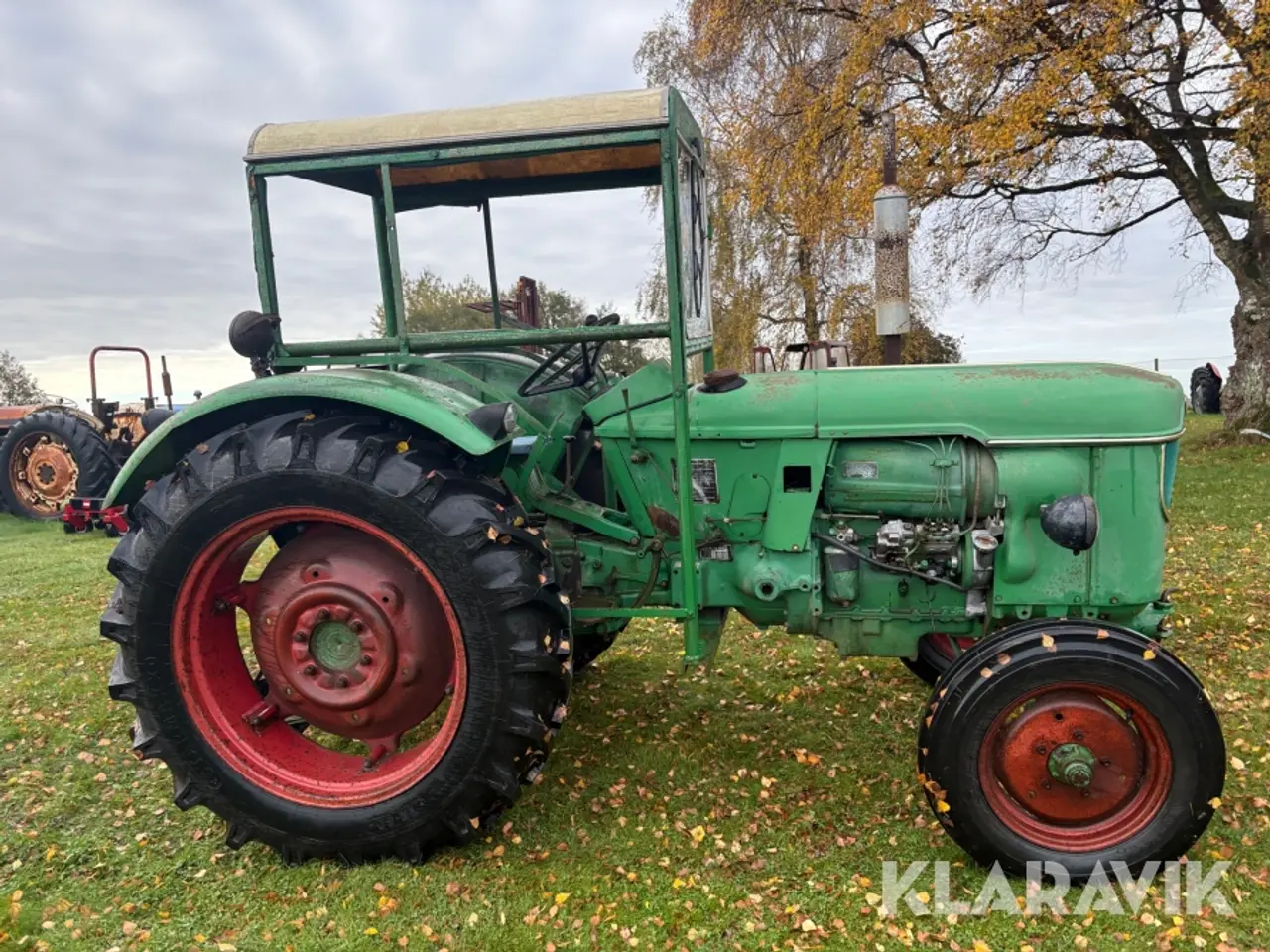 Billede 4 - Veterantraktor Deutz D40 luftkølet F3L 812