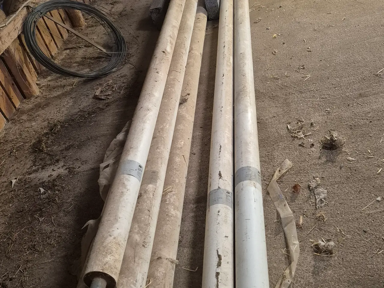 Billede 1 - 8 stk. Løgstør præisolerede PE-rør 48/110 mm – 6 m