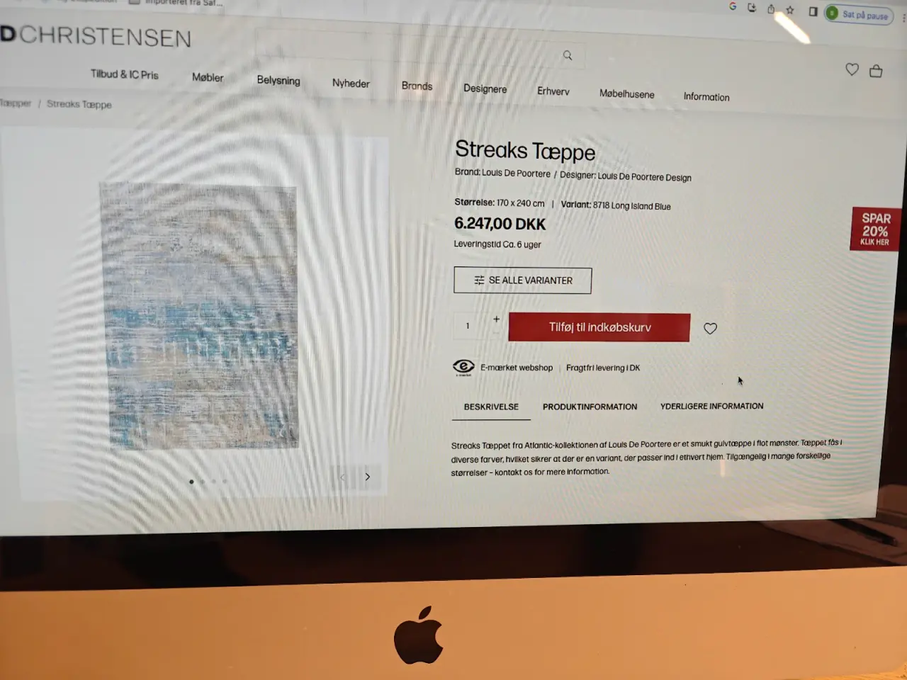 Billede 4 - Louis de poortere tæppe