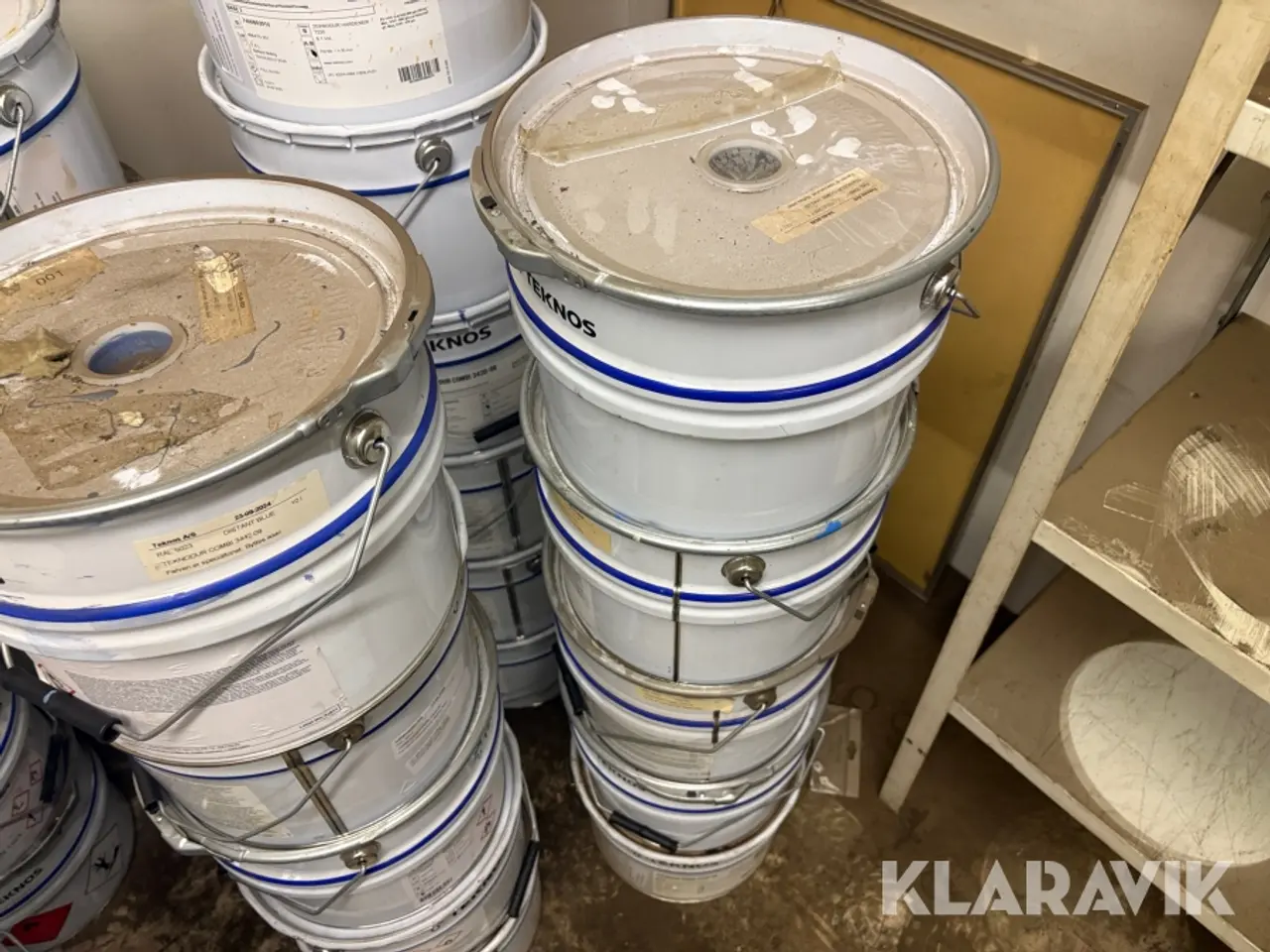 Billede 3 - Maling Teknodur Combi - blandet lot - 43 spande i alt