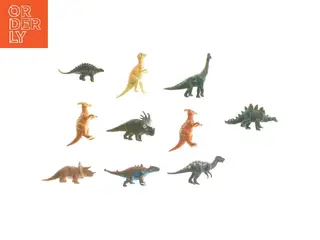 Dinosaur figurer, 10 stk (str. 10 stk 6,5 cm)
