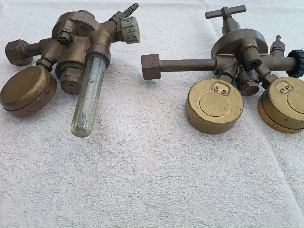 Billede 11 - 2 x Ældre manometer 