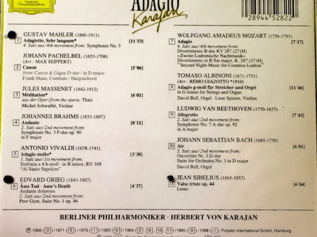 Billede 3 - Berliner… – Adagio – CD