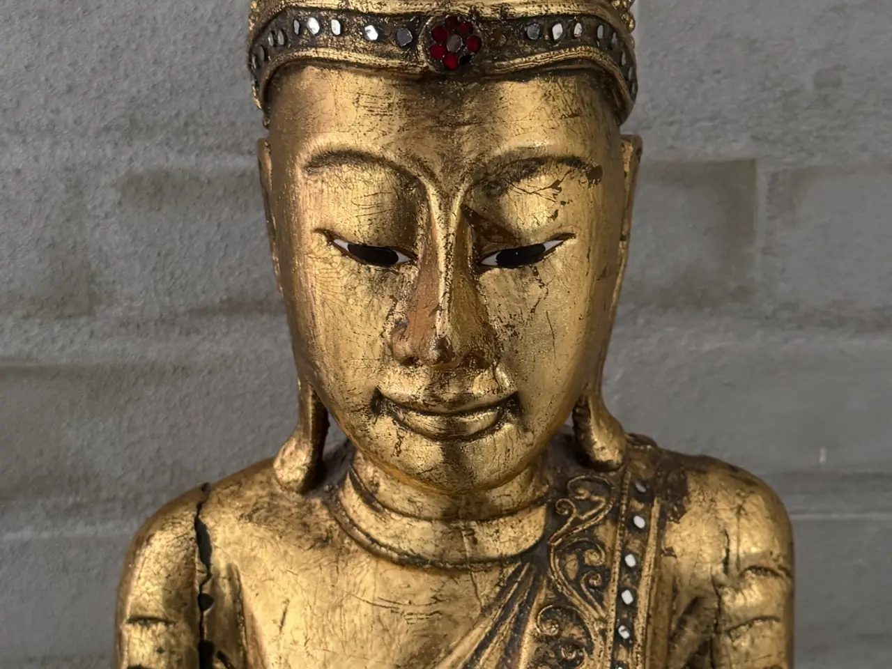 Billede 15 - To store Mandalay Buddha i massivt træ