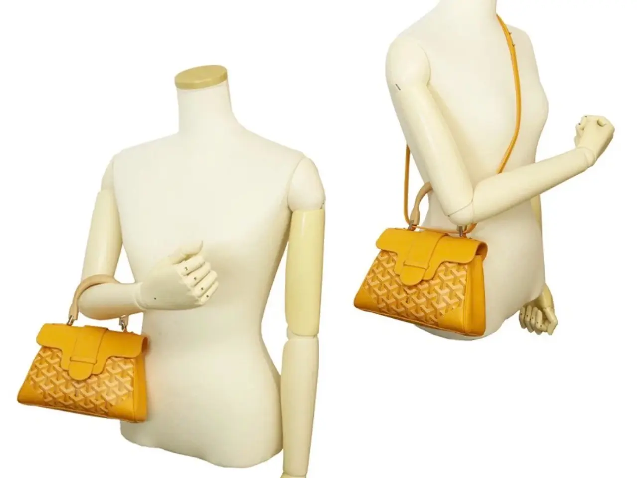 Billede 2 - Goyard Saïgon Mini – Smuk gul skuldertaske med træ