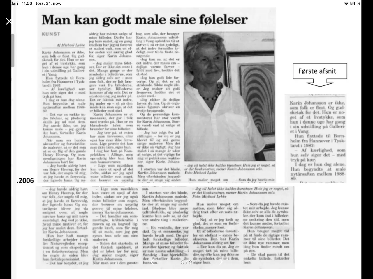 Billede 7 - Maleri Karin Johansson, Bornholms