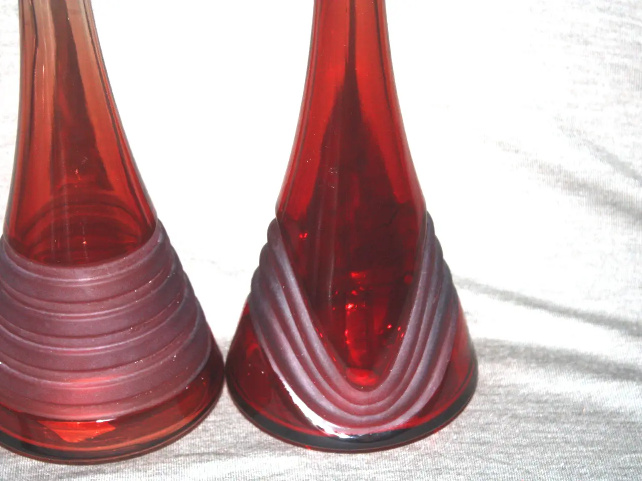 Billede 3 - 2 glas vaser højde 30 cm