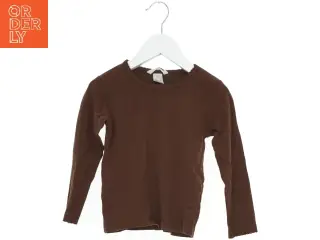 Langærmet brun trøje fra H&M (str. 104)