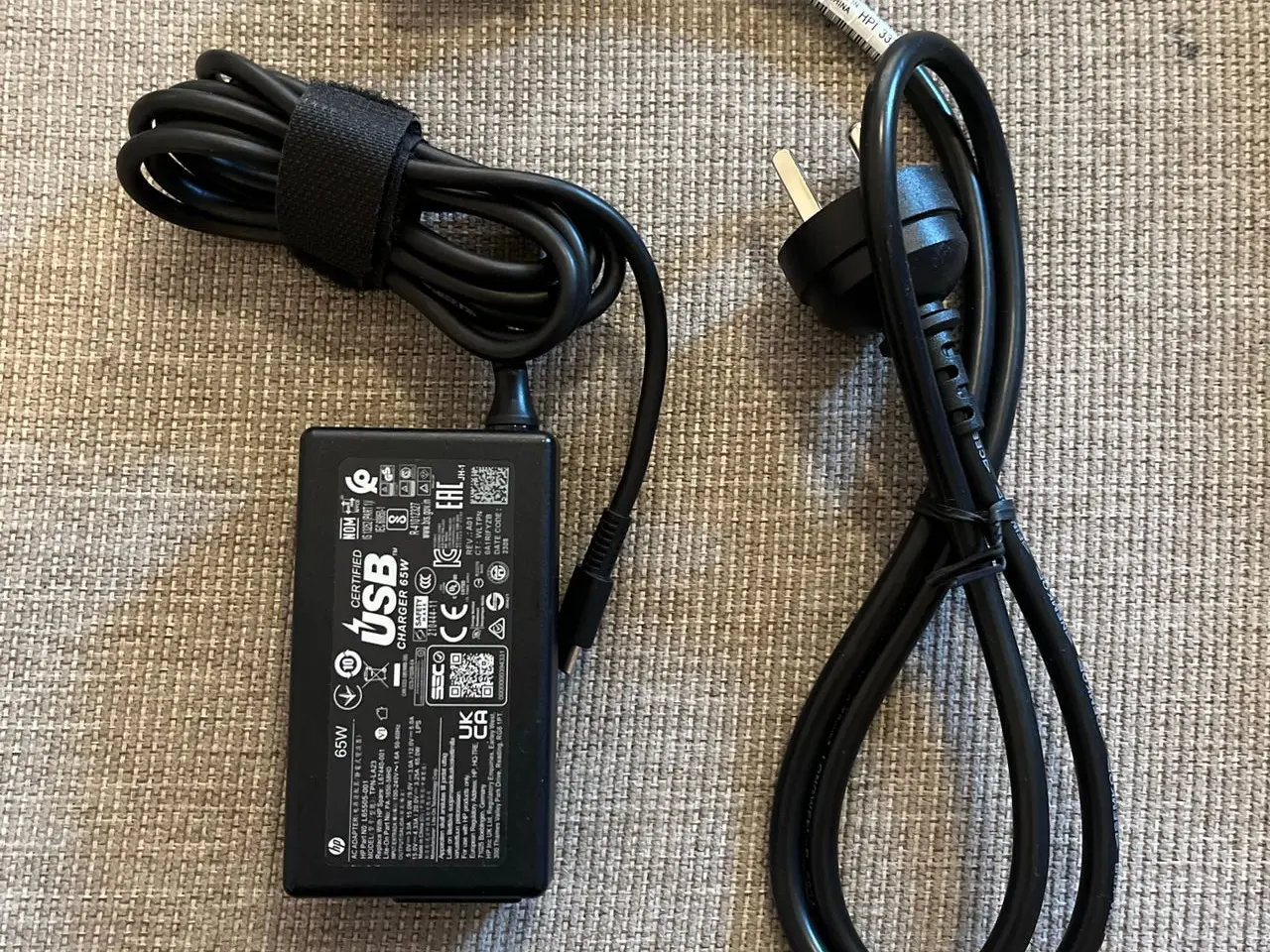 Billede 1 - USB-C Adapter / oplader 65W sort