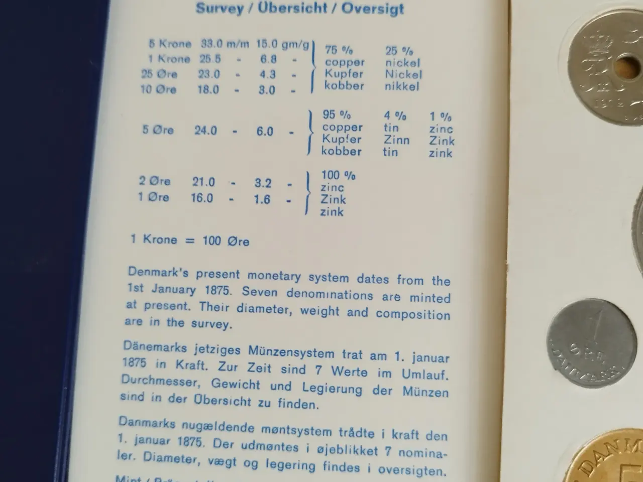 Billede 3 - Møntsæt 1972. Flot. Præget af Den Kongelige Mønt