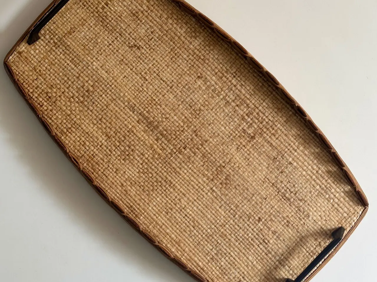 Billede 2 - Vintage serveringbakke m flet