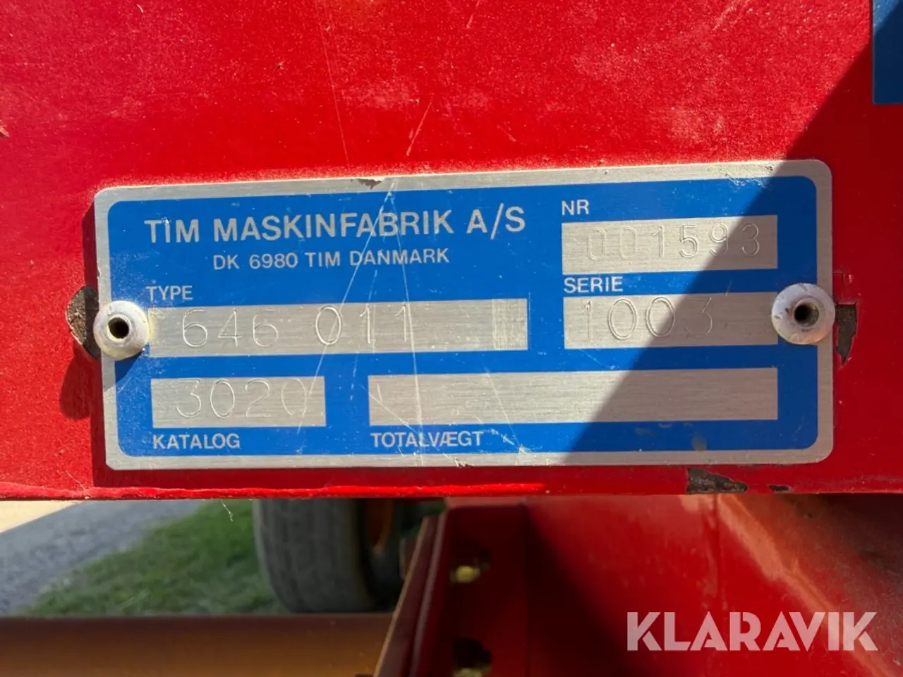 Billede 9 - Tipvogn TIM 7,5T-BT Hydraulisk tip