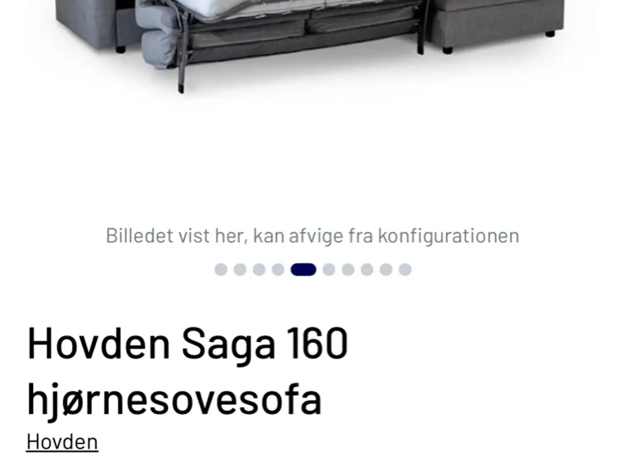 Billede 1 - Hovden saga sovesofa