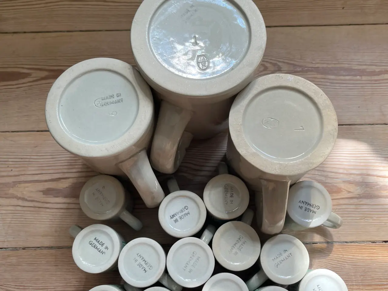 Billede 6 - DAB ølkrus og snapseglas porcelæn