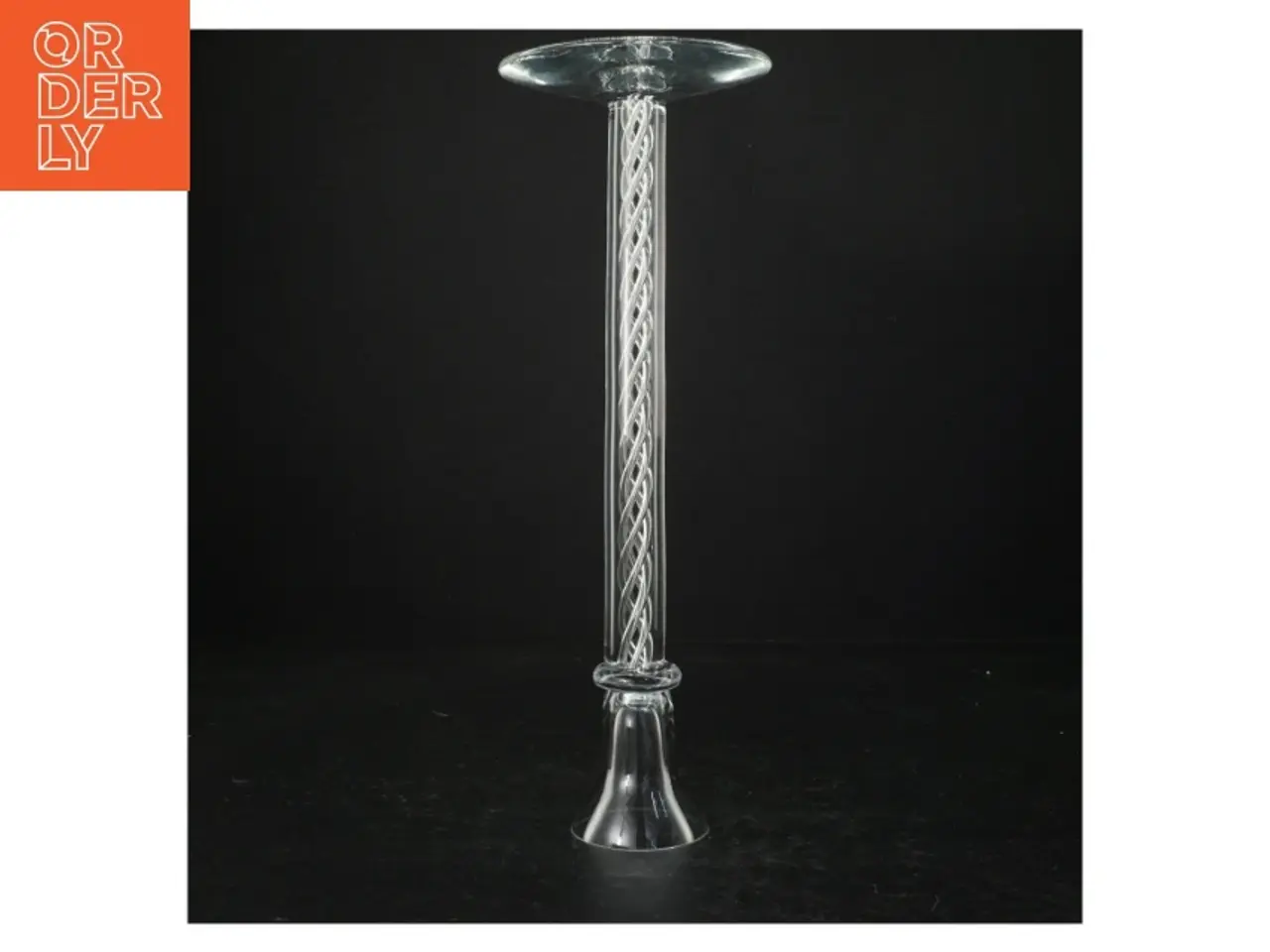 Billede 2 - Glas lysestage (str. 31,5 cm)