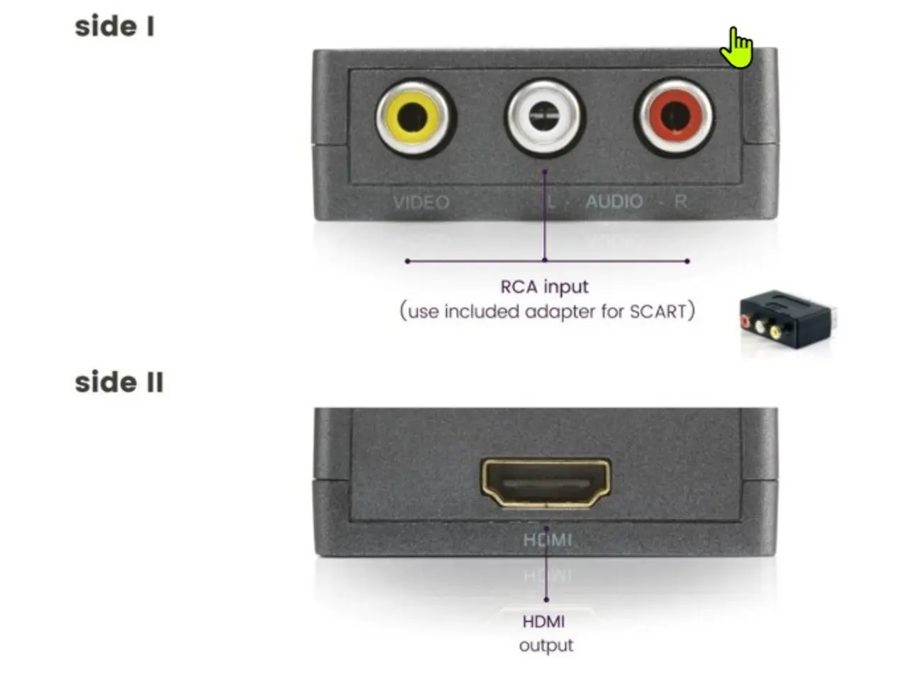 Billede 4 - Marmitek Connect AH31 SCART/RCA - HDMI konverter
