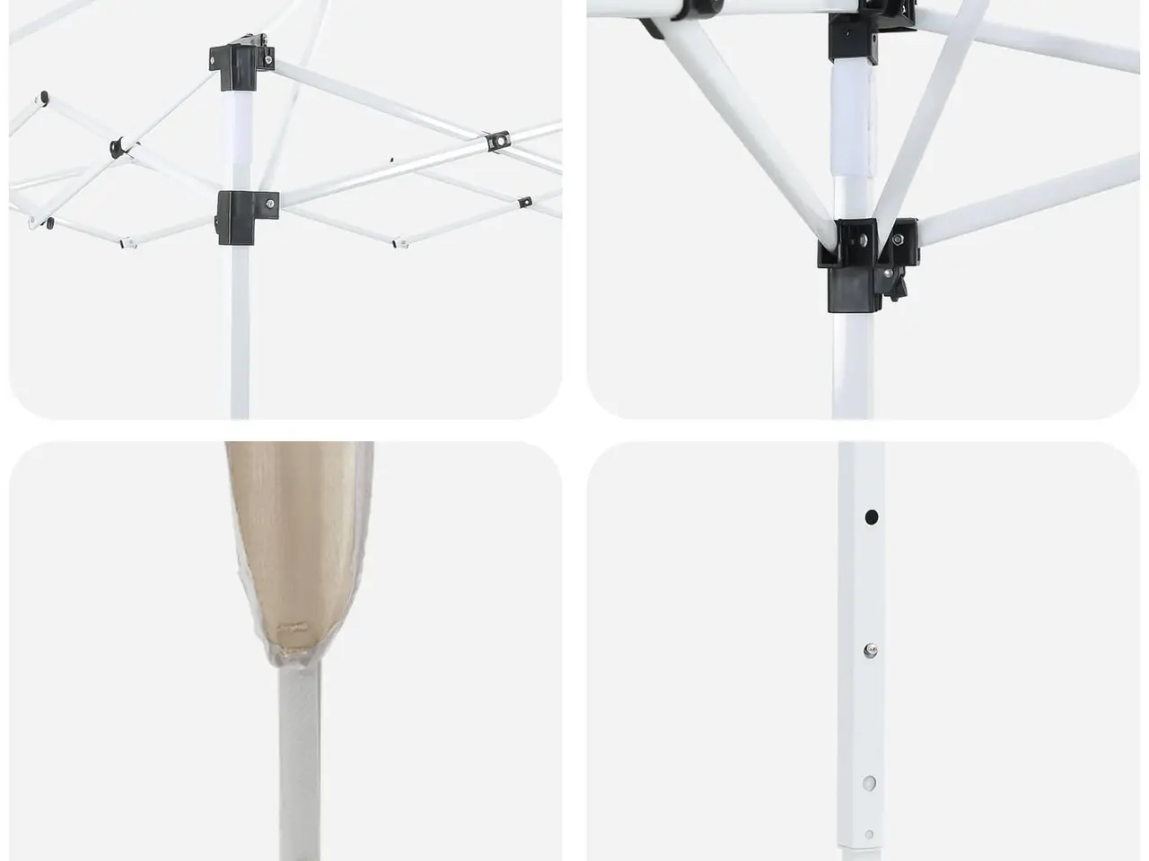 Billede 13 - Pop-up Festtelt 290 x 290 x 245 cm Cremefarvet