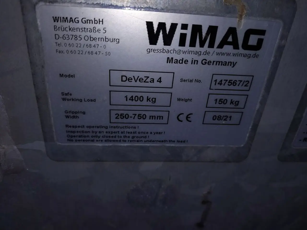 Billede 4 - Elementløfter WIMAG DeVeZa 4