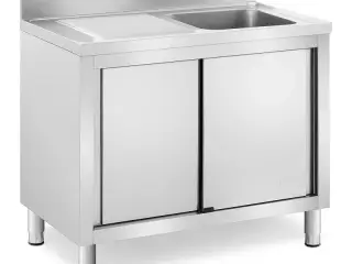 Køkkenvask stål – 400 x 400 x 240 mm