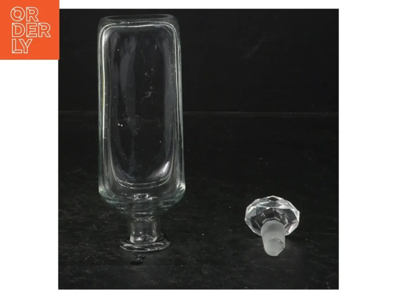 Billede 1 - Dekorativ glas flaske