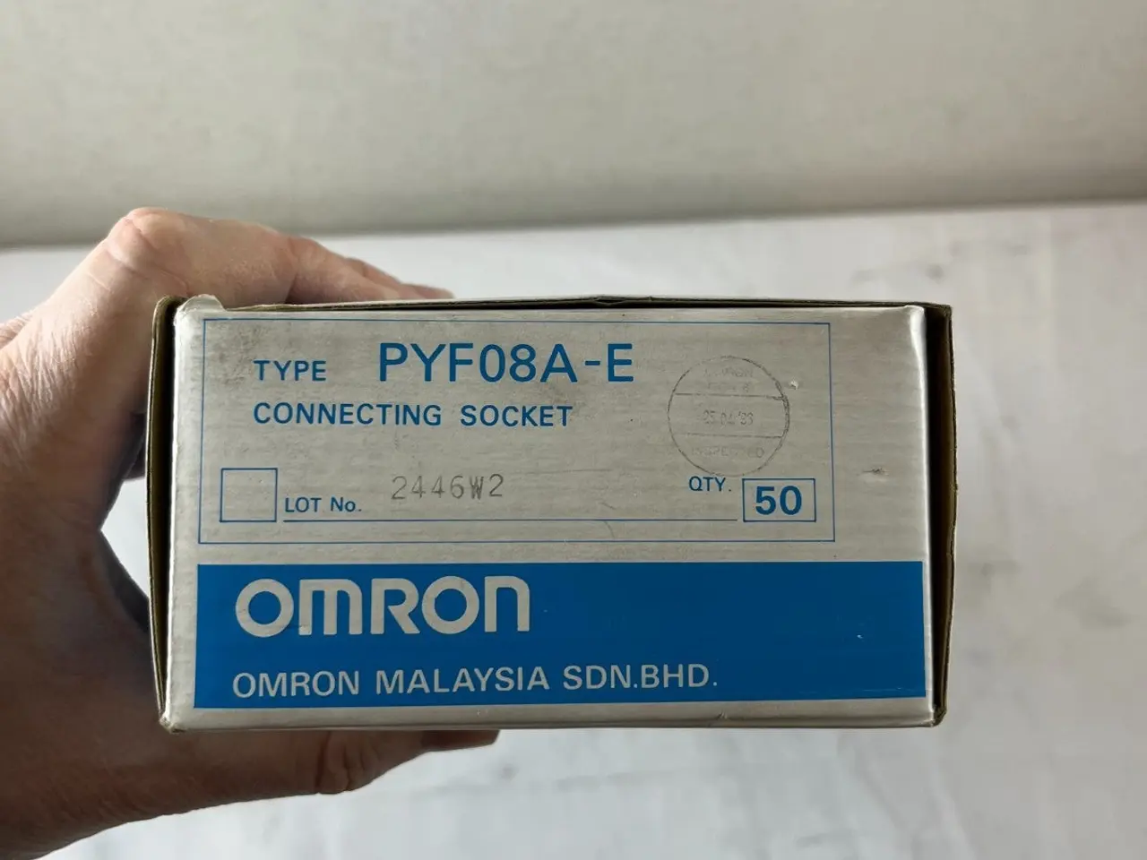 Billede 13 - Omron PYF08A-E relæ Socket 8 Pin DIN Rail 40+ stk.