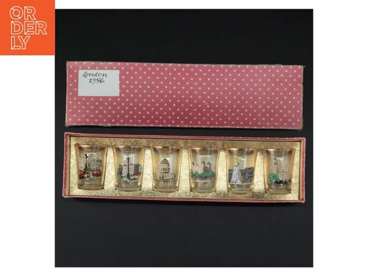 Billede 1 - Vintage souvenir glas fra London (str. 6 x 4,5 cm)