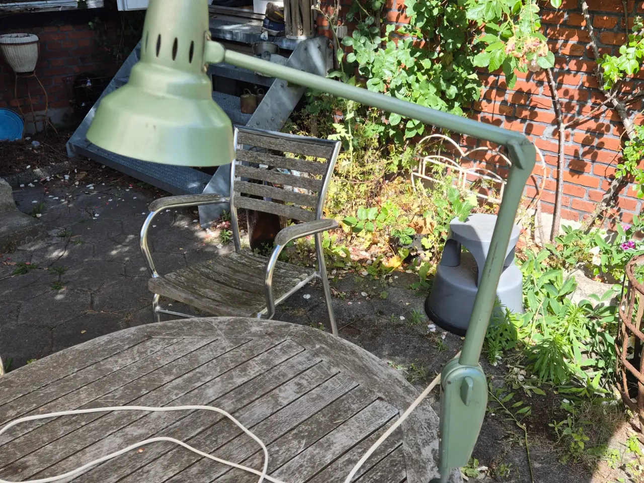 Billede 16 - Fed fransk arkitektlampe med industrielt udtryk