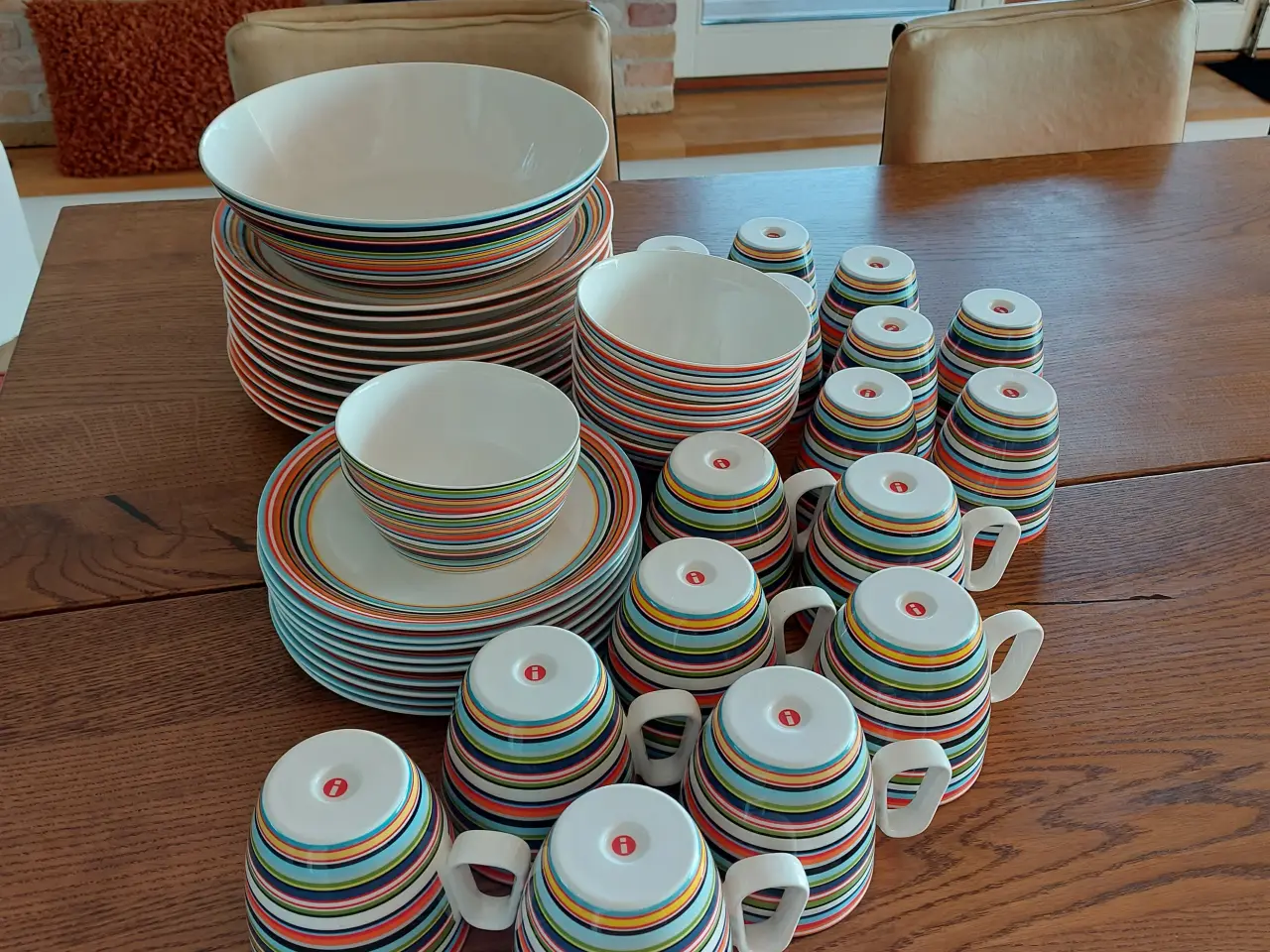 Billede 1 - Iittala orange porcelæn