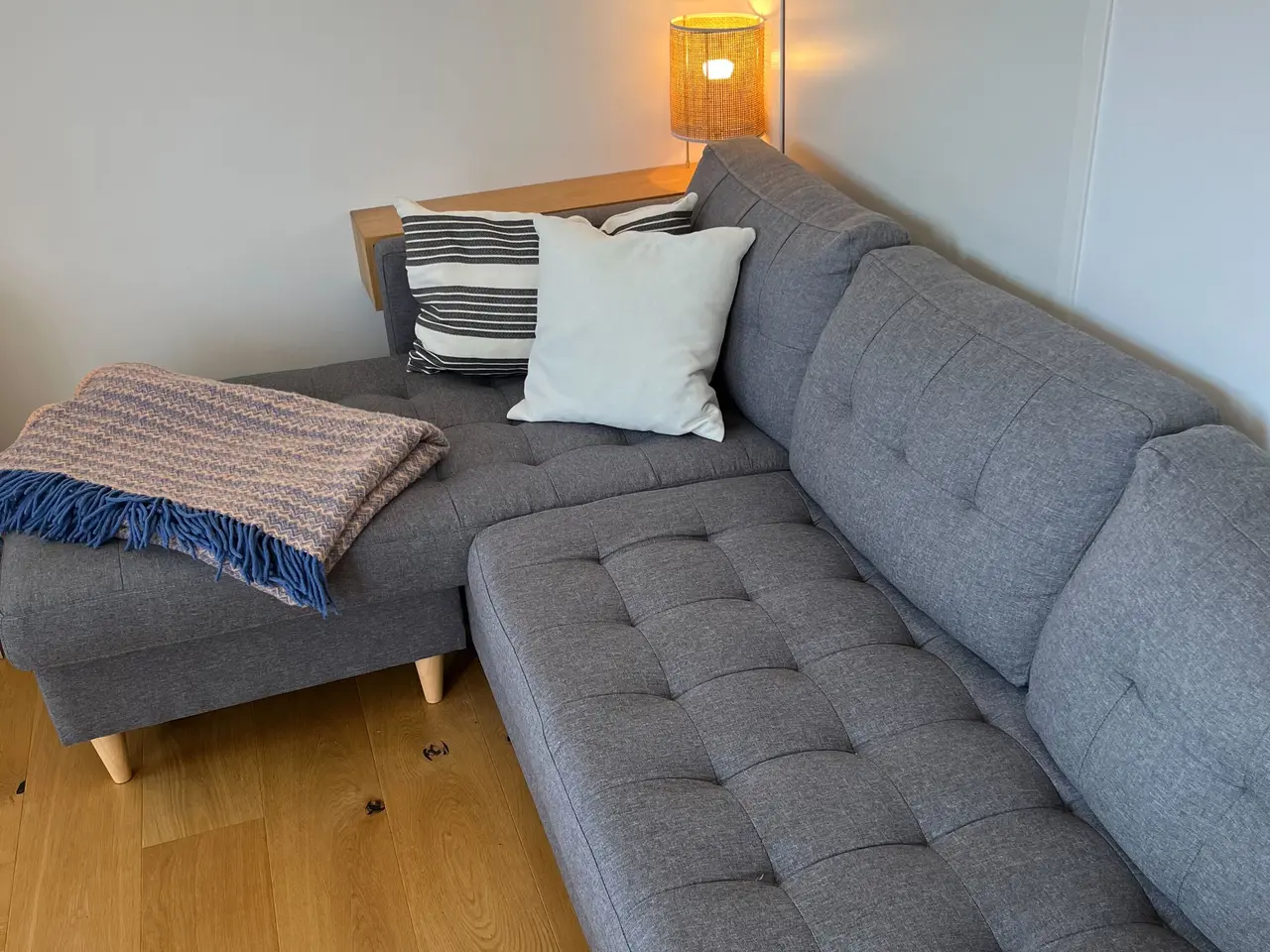 Billede 2 - Grå 3-personers sofa med flytbar chaiselong