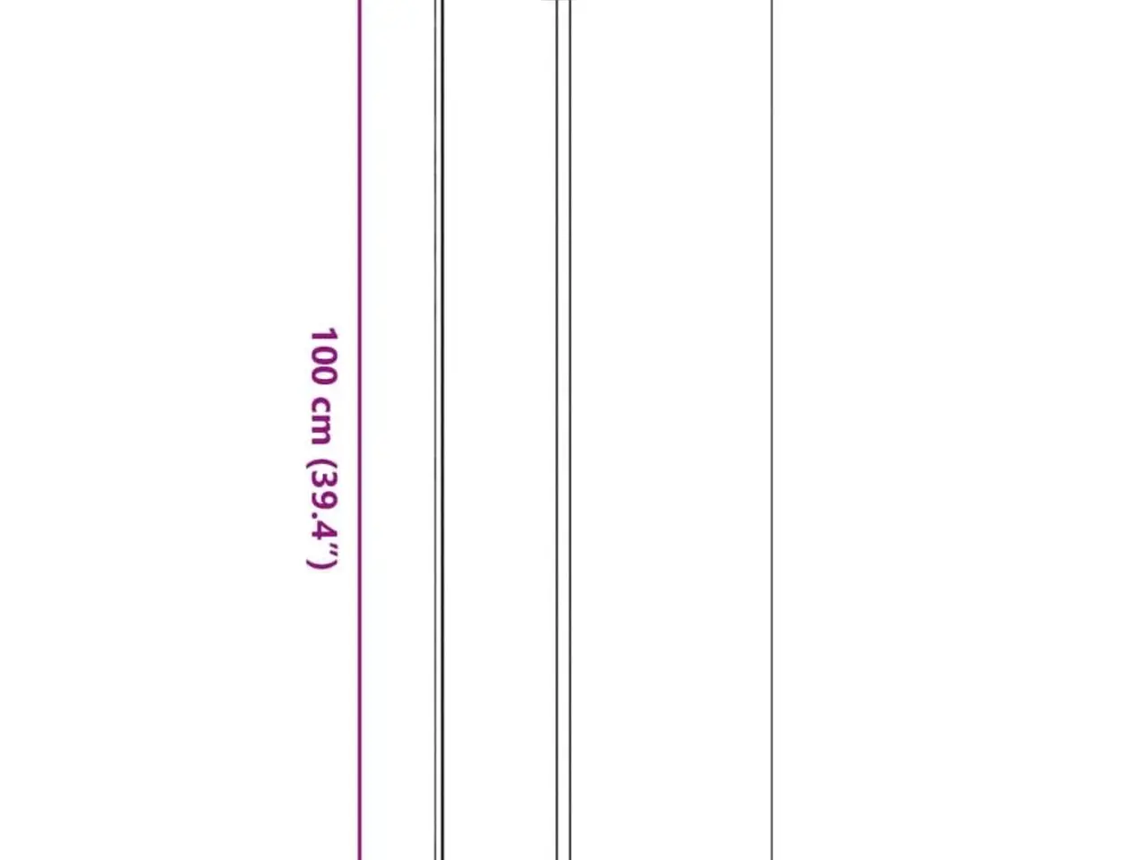 Billede 9 - Plantestativ 33x33x100 cm konstrueret træ hvid