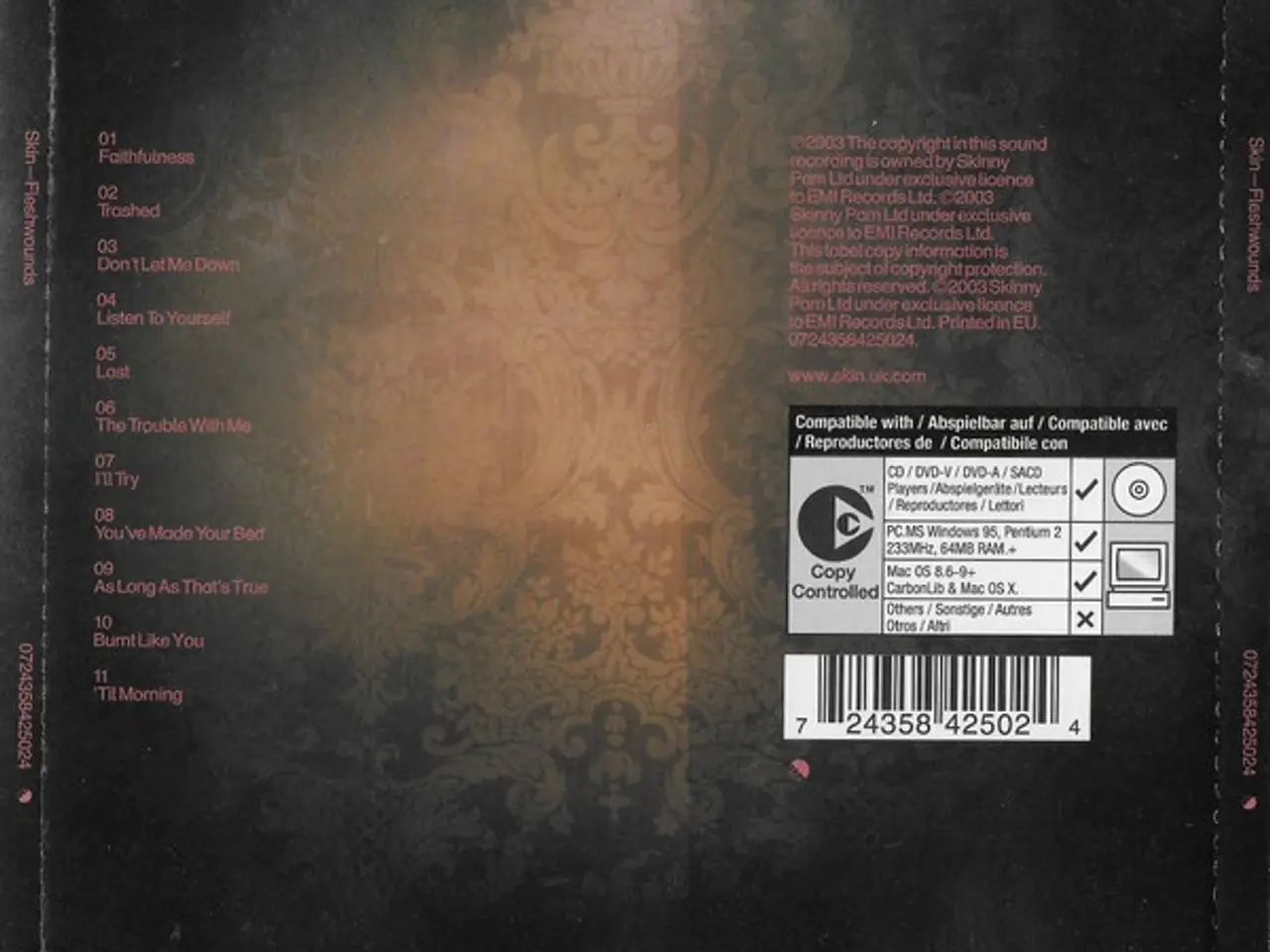 Billede 2 - Skin – Fleshwounds – CD