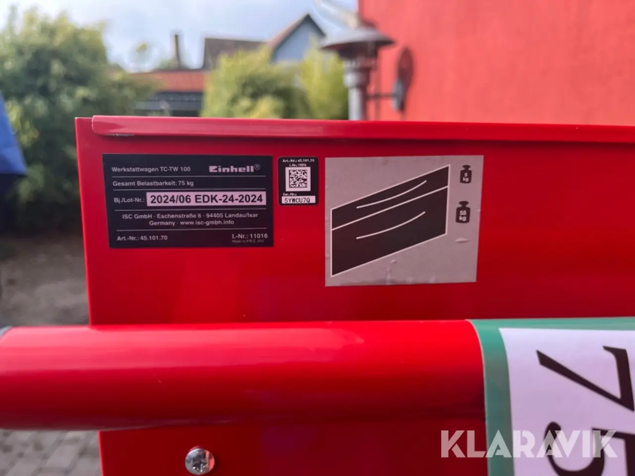 Billede 5 - Værkstedsvogn Einhell TC-TW 100
