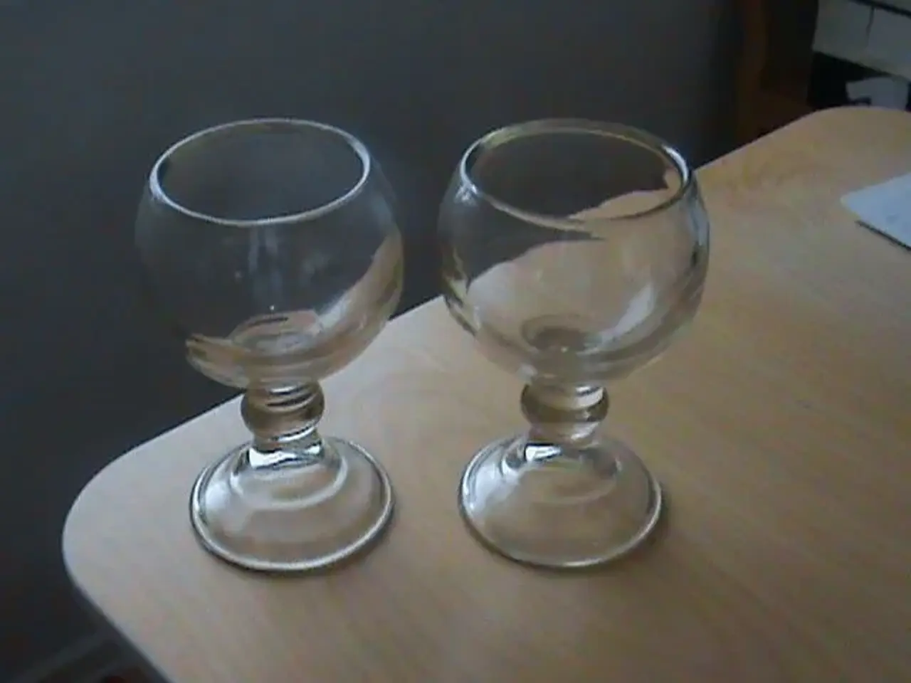 Billede 1 - Rund glas lysholder blomst