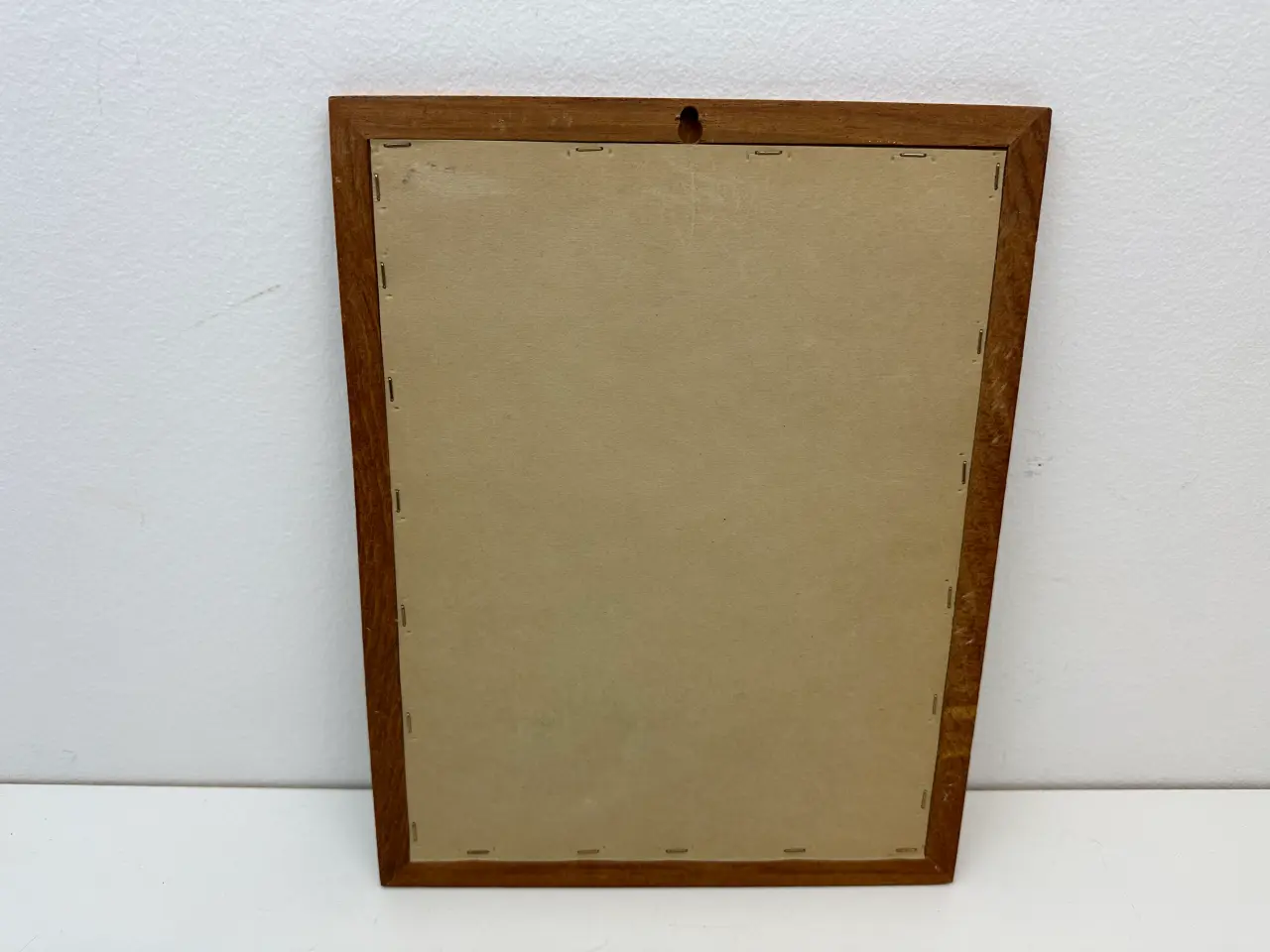 Billede 7 - Lille retro teak spejl / vægspejl