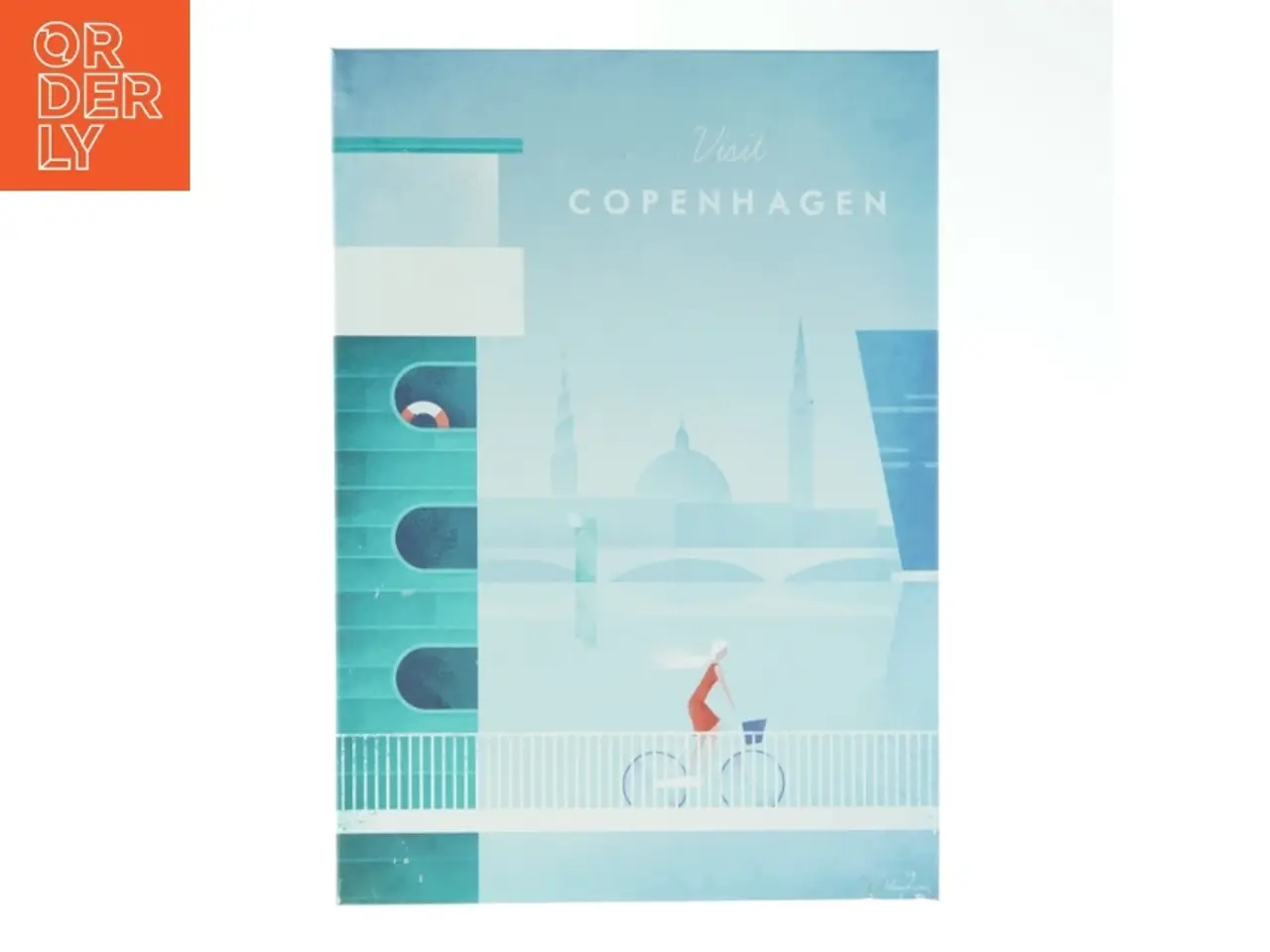 Billede 1 - Metaltavle med teksten Visit Copenhagen str. 32 x 45 cm