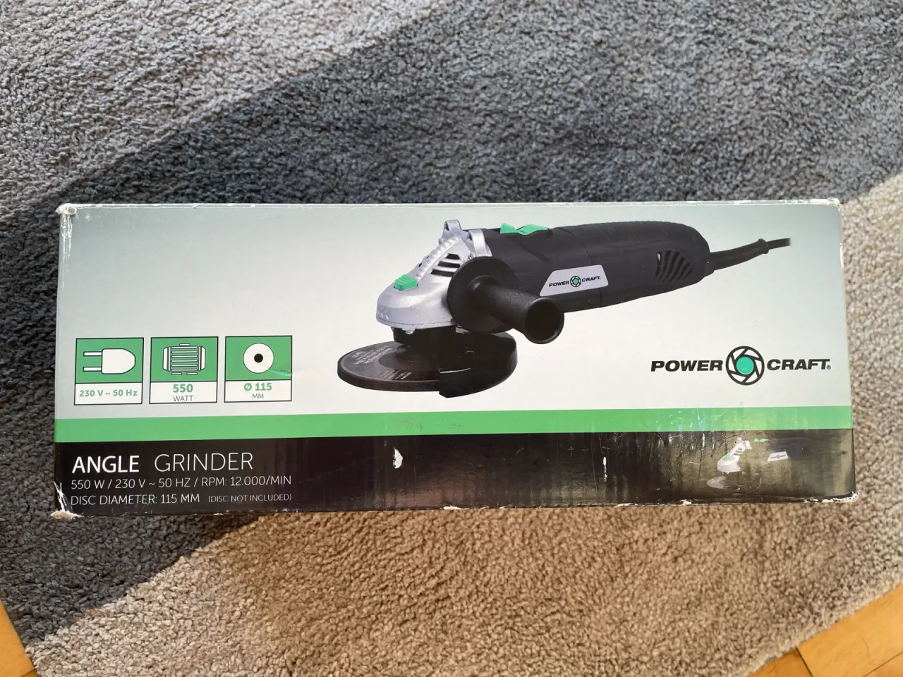 Billede 3 - Vinkelsliber 550 W Ø115 mm - POWER CRAFT