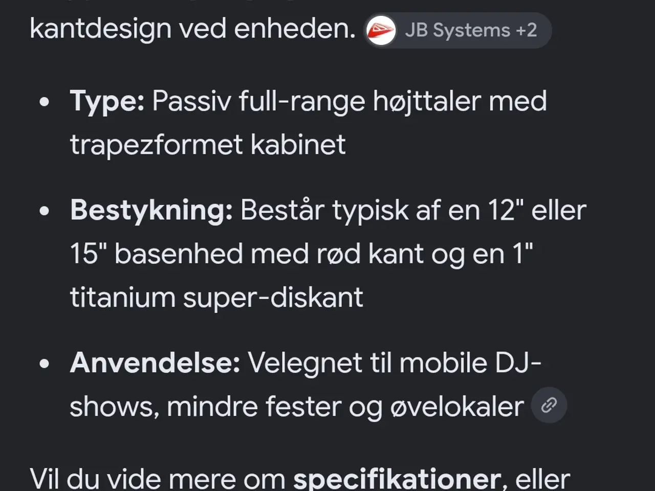 Billede 7 - IMG - VLLIODOR - JB System TSX 15 højttalere
