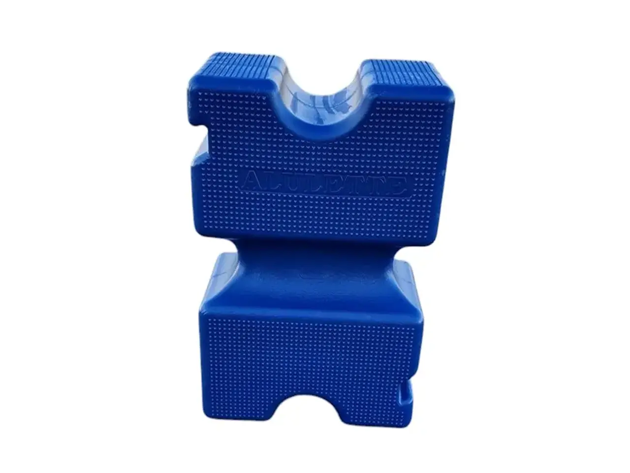 Billede 1 - Alulette Cavaletti Plastblok 60x38x23cm i blå – Stabelbar Springblok til Hestetræning