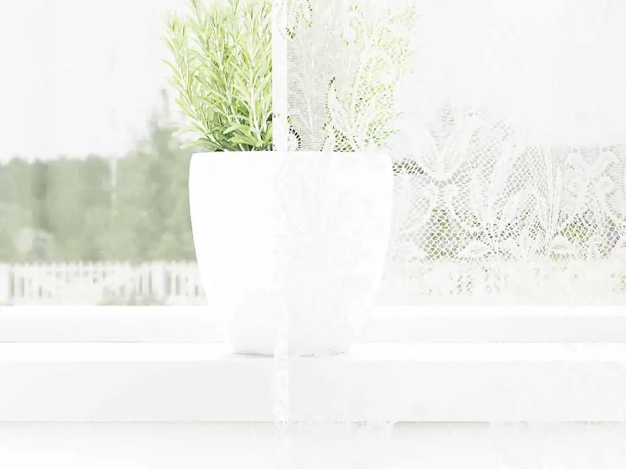 Billede 3 - Blondegardin hvid 200 x 120 cm