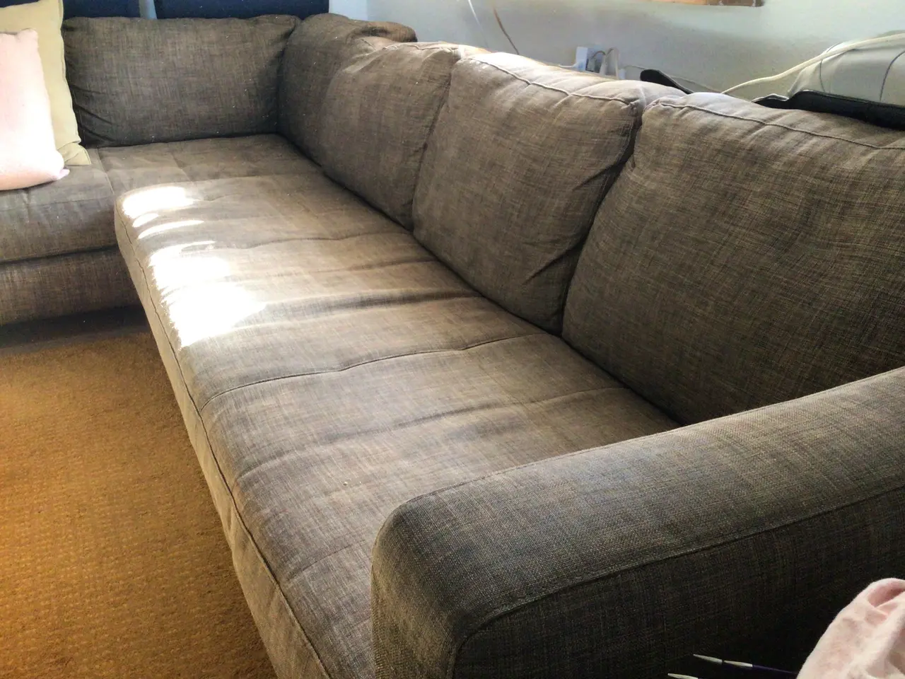 Billede 1 - Natuzzi sofa, stof, stor og rummelig. Bud modtages
