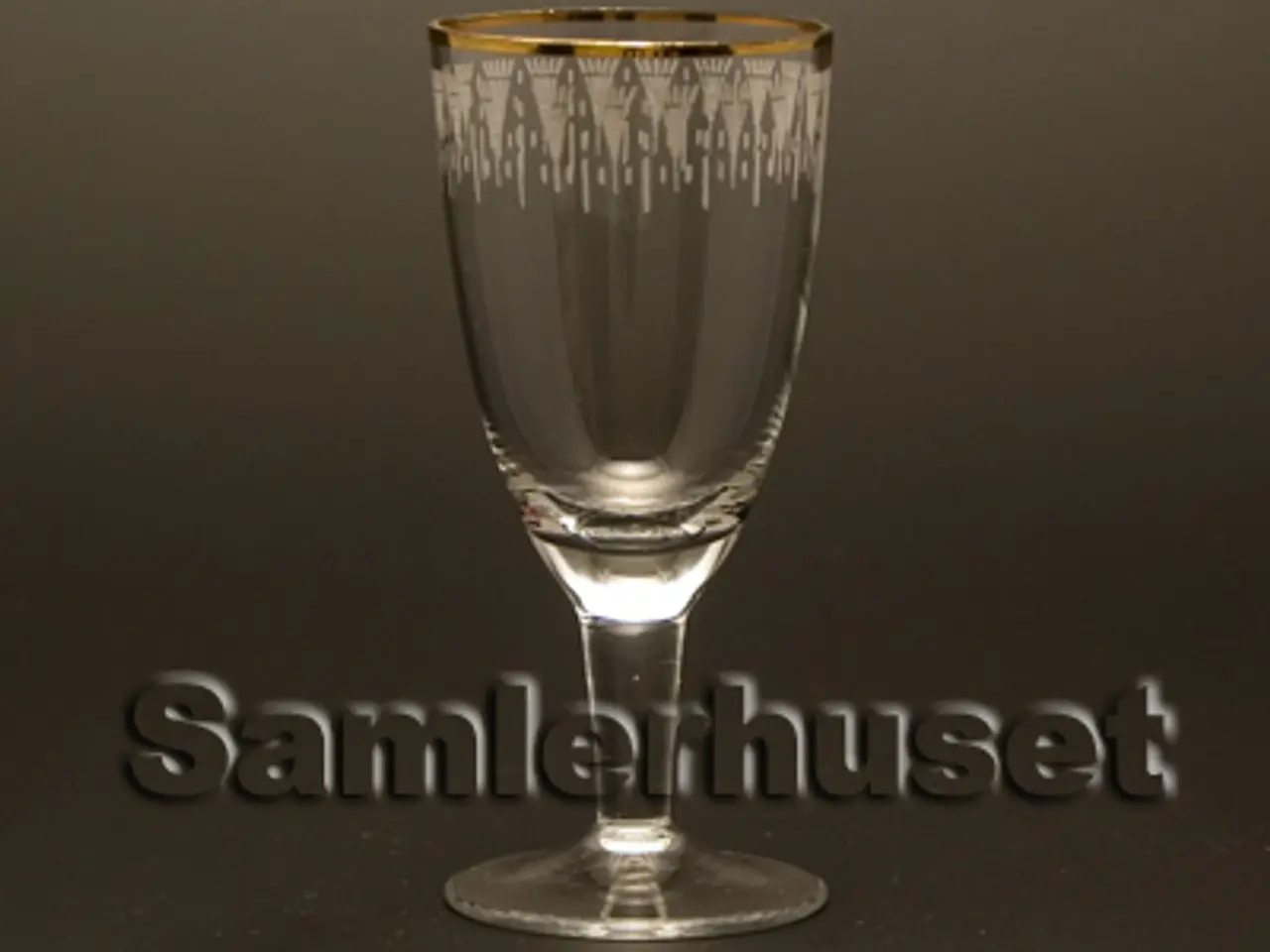 Billede 1 - Kongeå Snapseglas. H:75 mm.