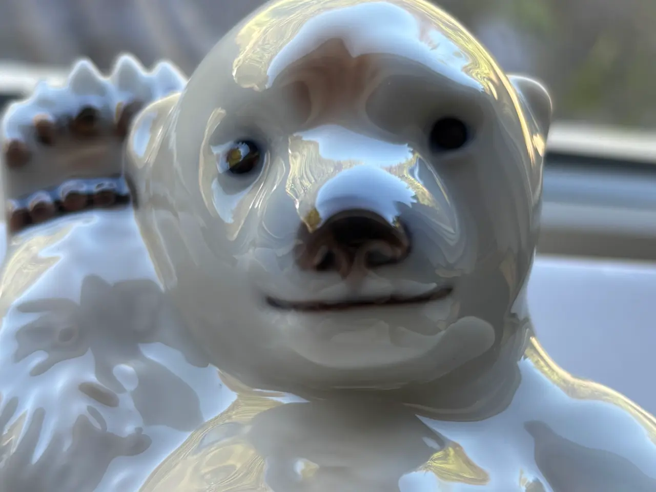 Billede 5 - Royal Copenhagen Isbjørn - Porcelænsfigur med orig