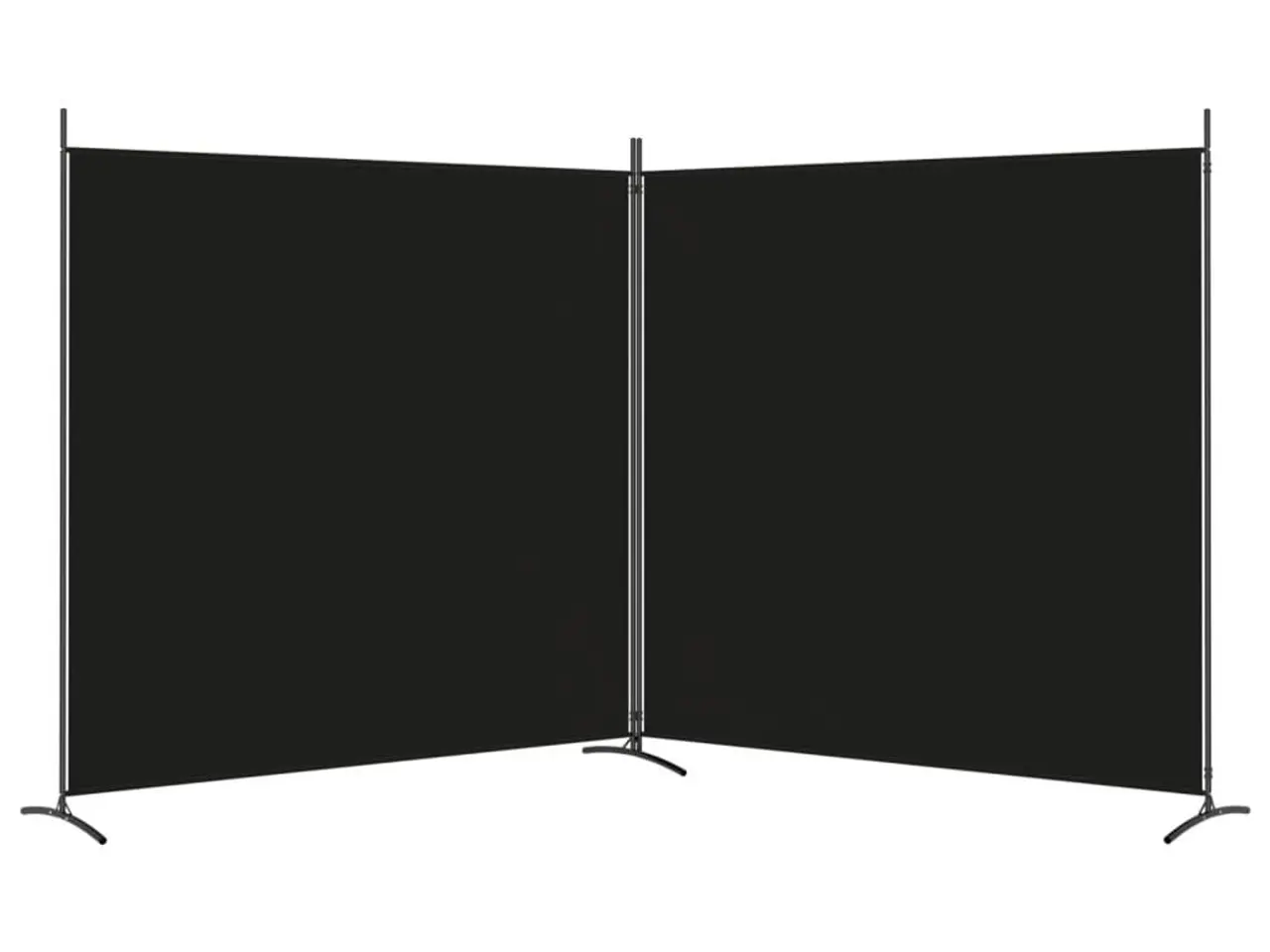 Billede 4 - Rumdeler med 2 paneler 348 x 180 cm - sort