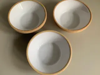 Lerskåle, god til risengrød, 3 stk, sælges samlet