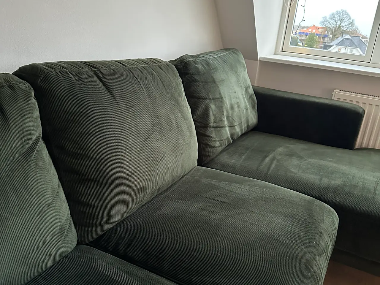 Billede 5 - Sofa i grøn velour 