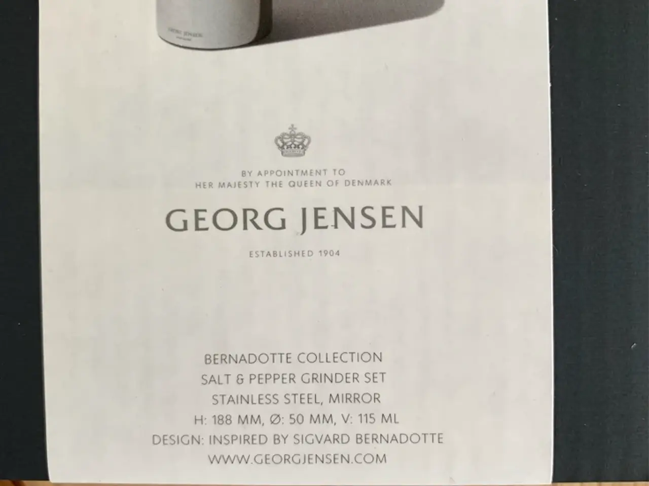 Billede 2 - Nyt Georg Jensen – Bernadotte kværnsæt