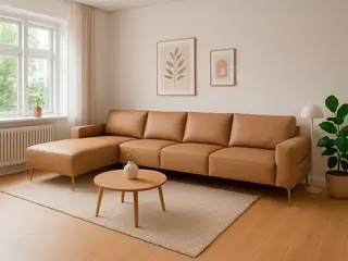 Hjort Knudsen Almind læder chaiselongsofa venstrevendt