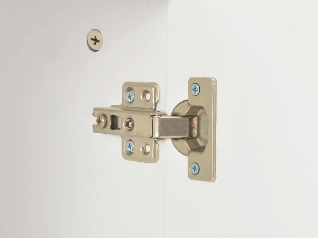 Billede 3 - Skænk 107×35×80,5 cm - hvid højglans, med 2 skuffer og 3 låger