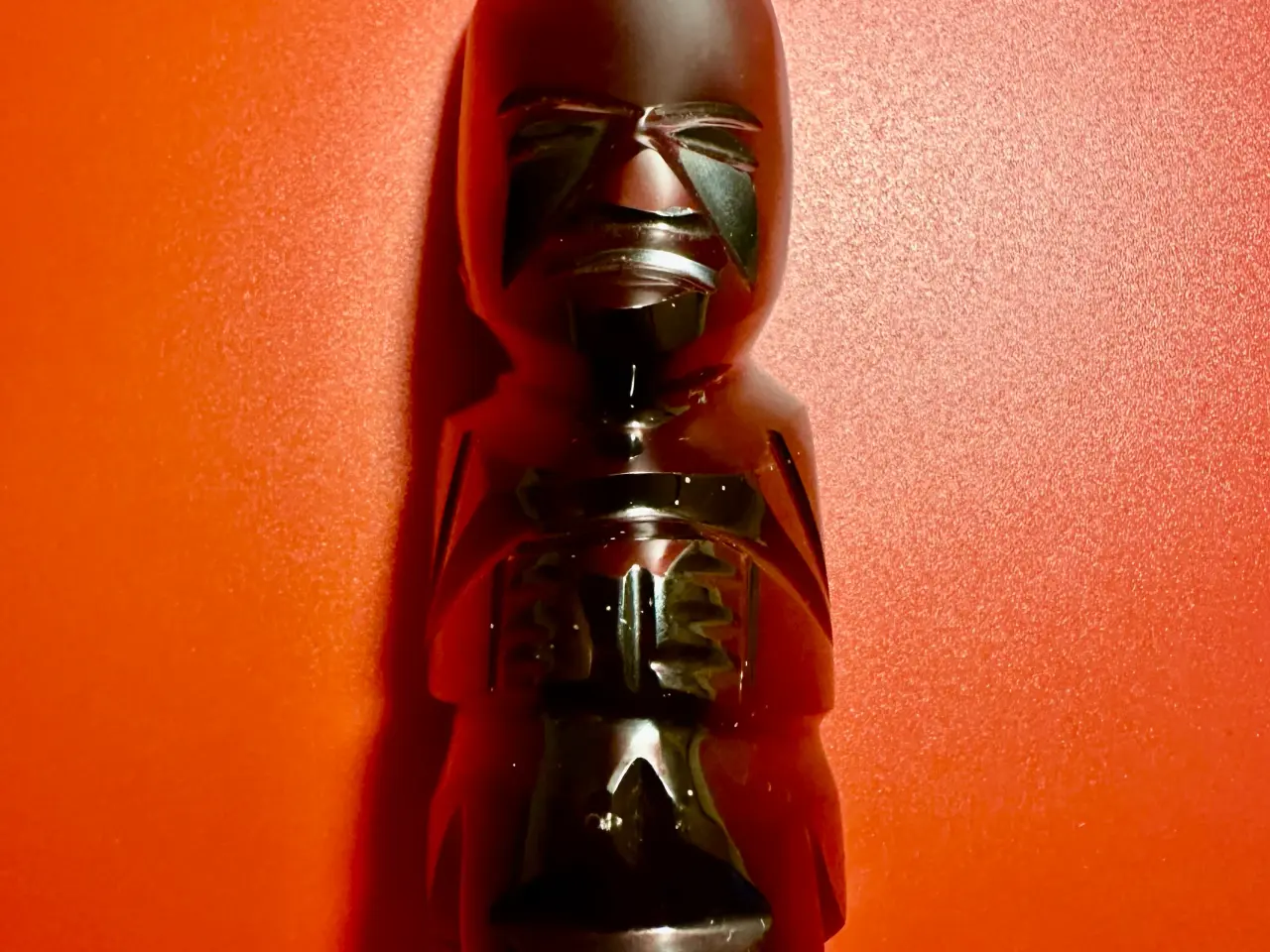 Billede 4 - Vintage figurer håndskårede af træ og obsidian