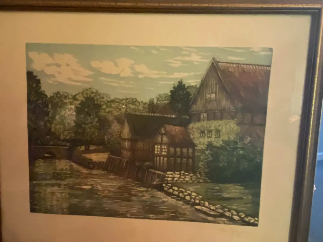 Billede 1 - Billede af mølle å 